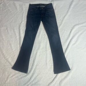 7 For all mankind flare legged jeans, size 25